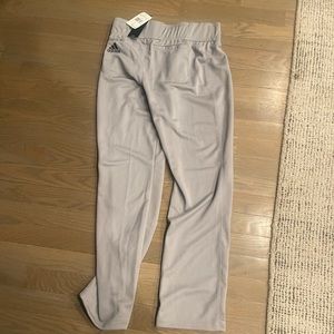 Brand New with Tags adidas youth large baseball pants-gray-elastic